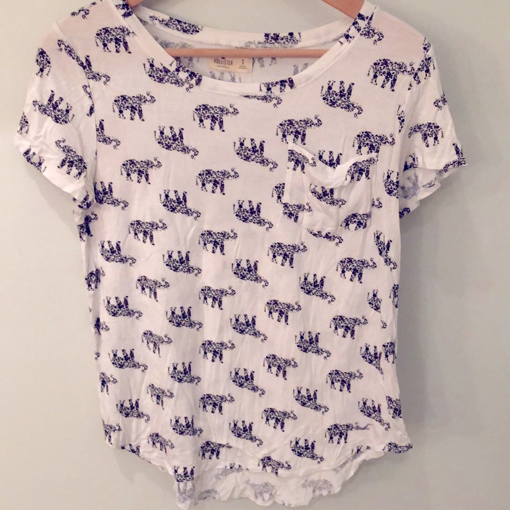 3/$10 Elephant Print tee